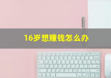 16岁想赚钱怎么办