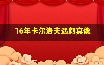 16年卡尔洛夫遇刺真像