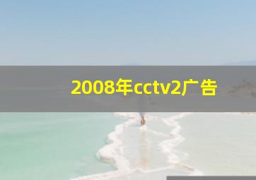 2008年cctv2广告