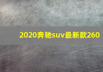 2020奔驰suv最新款260