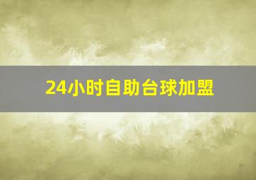 24小时自助台球加盟