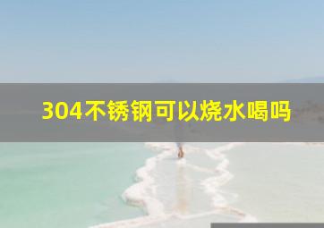 304不锈钢可以烧水喝吗