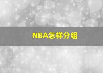 NBA怎样分组