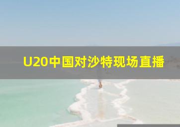 U20中国对沙特现场直播