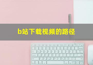 b站下载视频的路径