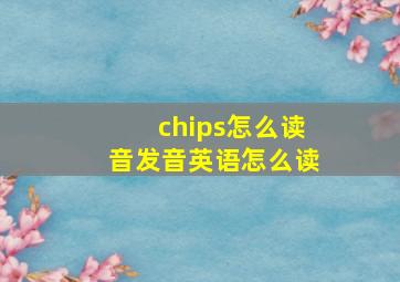 chips怎么读音发音英语怎么读