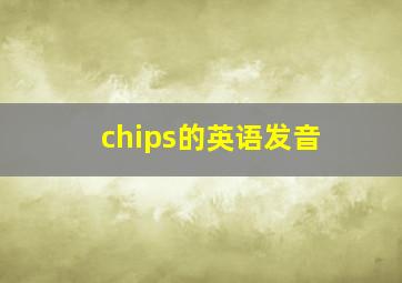 chips的英语发音