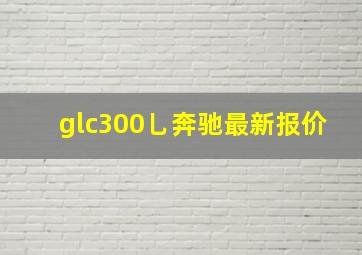 glc300乚奔驰最新报价