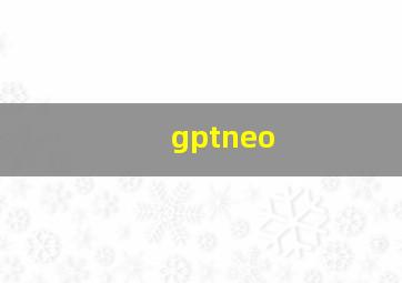 gptneo