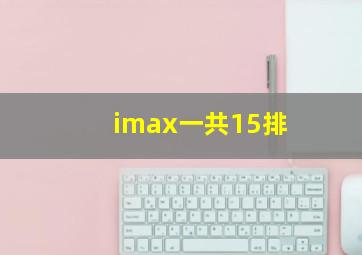 imax一共15排