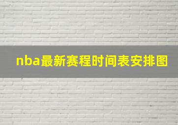 nba最新赛程时间表安排图