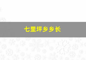 七里坪乡乡长