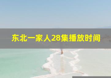 东北一家人28集播放时间