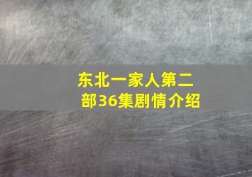 东北一家人第二部36集剧情介绍