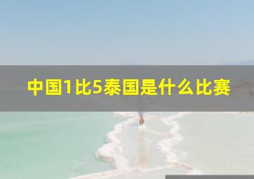 中国1比5泰国是什么比赛