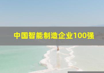 中国智能制造企业100强