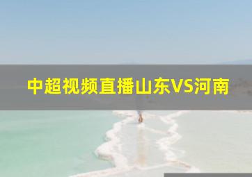 中超视频直播山东VS河南