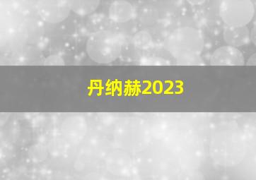 丹纳赫2023