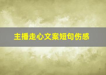 主播走心文案短句伤感