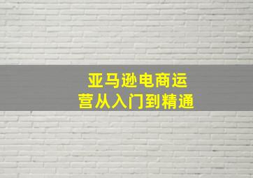 亚马逊电商运营从入门到精通