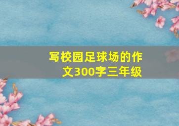 写校园足球场的作文300字三年级