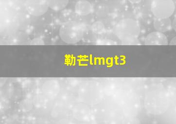 勒芒lmgt3