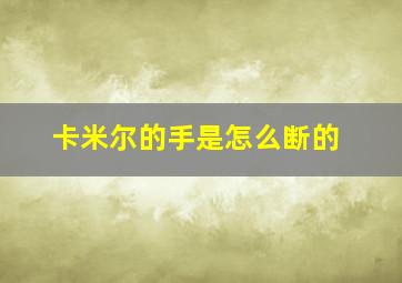 卡米尔的手是怎么断的