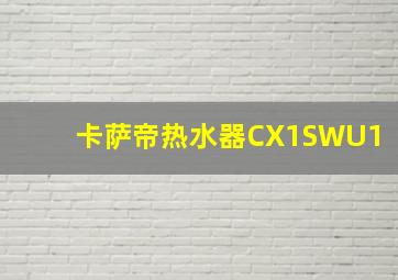 卡萨帝热水器CX1SWU1