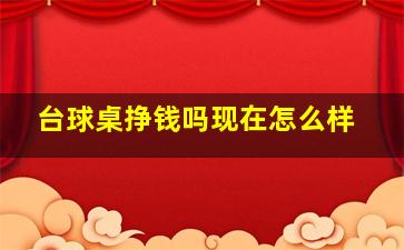 台球桌挣钱吗现在怎么样