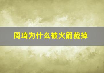 周琦为什么被火箭裁掉