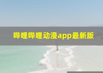 哔哩哔哩动漫app最新版