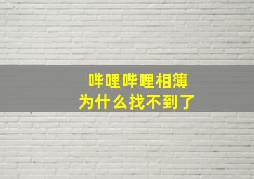 哔哩哔哩相簿为什么找不到了