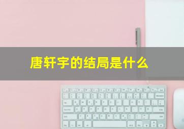 唐轩宇的结局是什么