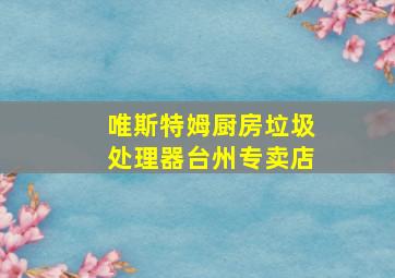 唯斯特姆厨房垃圾处理器台州专卖店