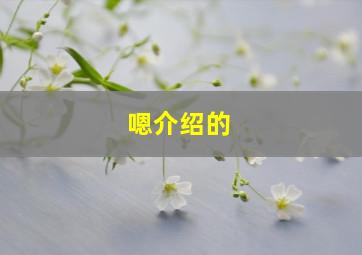 嗯介绍的