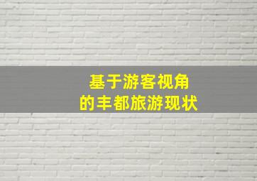 基于游客视角的丰都旅游现状