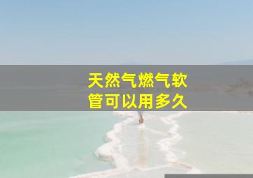 天然气燃气软管可以用多久