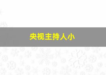 央视主持人小