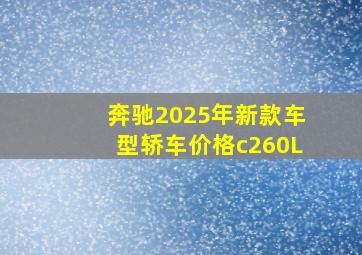 奔驰2025年新款车型轿车价格c260L