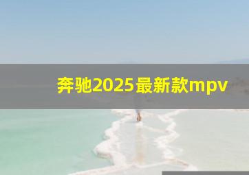 奔驰2025最新款mpv