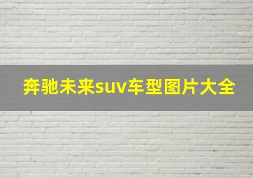 奔驰未来suv车型图片大全