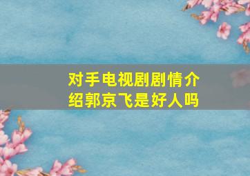 对手电视剧剧情介绍郭京飞是好人吗