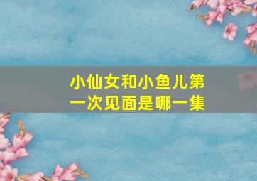 小仙女和小鱼儿第一次见面是哪一集