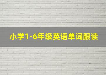 小学1-6年级英语单词跟读