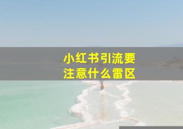 小红书引流要注意什么雷区