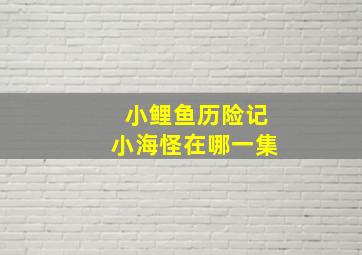 小鲤鱼历险记小海怪在哪一集