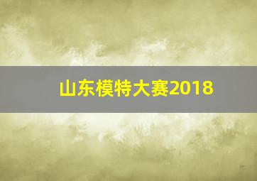 山东模特大赛2018