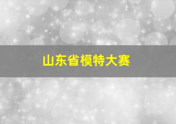 山东省模特大赛