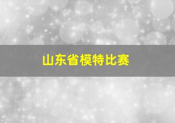 山东省模特比赛