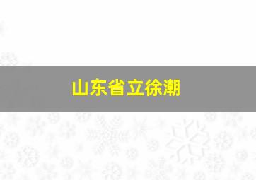 山东省立徐潮